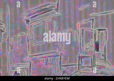 Inspiriert von View of a Street in Amsterdam, Niederlande, mit Figuren, neu gestaltet von Artotop. Klassische Kunst neu erfunden mit einem modernen Twist. Design von warmen fröhlichen Leuchten der Helligkeit und Lichtstrahl Strahlkraft. Fotografie inspiriert von Surrealismus und Futurismus, umarmt dynamische Energie der modernen Technologie, Bewegung, Geschwindigkeit und Kultur zu revolutionieren Stockfoto
