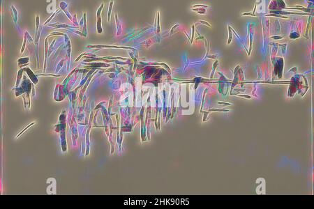 Inspiriert von Blick auf den Dam-Platz, von der Kalverstraat aus gesehen, mit der Nieuwe Kerk, einer Pferdekutsche und Figuren. Und Blick auf den Dam-Platz mit der Nieuwe Kerk, von Artotop neu gestaltet. Klassische Kunst neu erfunden mit einem modernen Twist. Design von warmen fröhlichen Leuchten der Helligkeit und Lichtstrahl Strahlkraft. Fotografie inspiriert von Surrealismus und Futurismus, umarmt dynamische Energie der modernen Technologie, Bewegung, Geschwindigkeit und Kultur zu revolutionieren Stockfoto