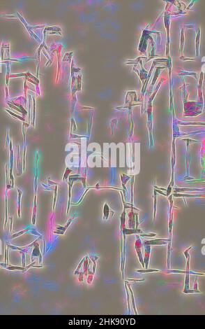 Inspiriert von View of a Street in Amsterdam, Niederlande, neu gestaltet von Artotop. Klassische Kunst neu erfunden mit einem modernen Twist. Design von warmen fröhlichen Leuchten der Helligkeit und Lichtstrahl Strahlkraft. Fotografie inspiriert von Surrealismus und Futurismus, umarmt dynamische Energie der modernen Technologie, Bewegung, Geschwindigkeit und Kultur zu revolutionieren Stockfoto
