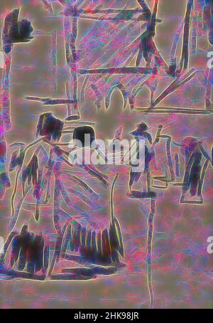 Inspiriert durch den Staudamm mit der Nieuwe Kerk in der Ferne. Zwei alte Frauen in der Kalverstraat in Amsterdam, Niederlande, neu erfunden von Artotop. Klassische Kunst neu erfunden mit einem modernen Twist. Design von warmen fröhlichen Leuchten der Helligkeit und Lichtstrahl Strahlkraft. Fotografie inspiriert von Surrealismus und Futurismus, umarmt dynamische Energie der modernen Technologie, Bewegung, Geschwindigkeit und Kultur zu revolutionieren Stockfoto