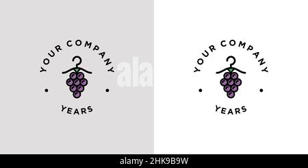 Einzigartiges und modernes Logo für Wäschereien Stock Vektor