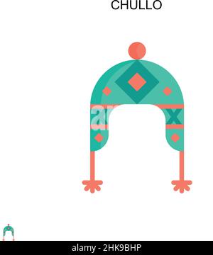 Einfaches Vektor-Symbol von Chullo. Illustration Symbol Design-Vorlage für Web mobile UI-Element. Stock Vektor
