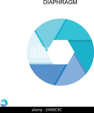 Symbol für einfachen Vektor der Membran. Illustration Symbol Design-Vorlage für Web mobile UI-Element. Stock Vektor