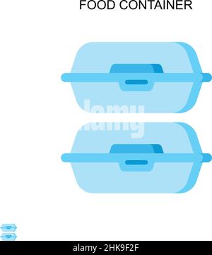Einfaches Vektorsymbol für Lebensmittelbehälter. Illustration Symbol Design-Vorlage für Web mobile UI-Element. Stock Vektor