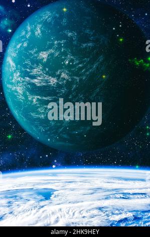 Planeten, Sterne und Galaxien im Weltraum zeigt die Schönheit des Weltraums. Elemente von der NASA eingerichtet Stockfoto