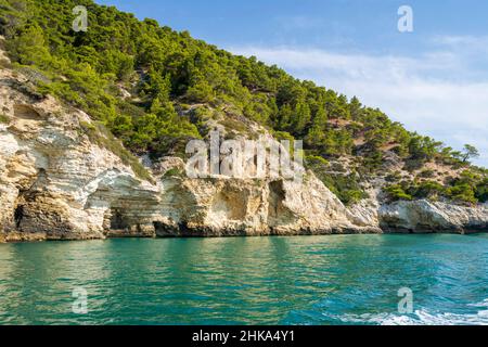 Gargano Nationalpark, Besuch der Höhlen, Vieste, Apulien, Italien, Europa Stockfoto