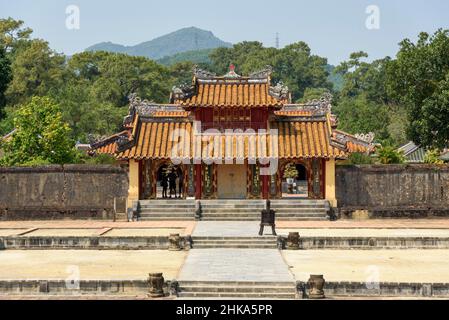 Minh Mang Imperial Tomb Complex am Perfume River, Hue, Provinz Thua Thien Hue, Zentralvietnam, Südostasien Stockfoto