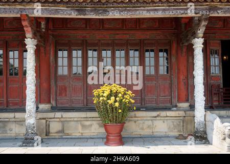 Hue Imperial City (die Zitadelle) am Perfume River, Hue, Provinz Thua Thien Hue, Zentralvietnam, Südostasien Stockfoto