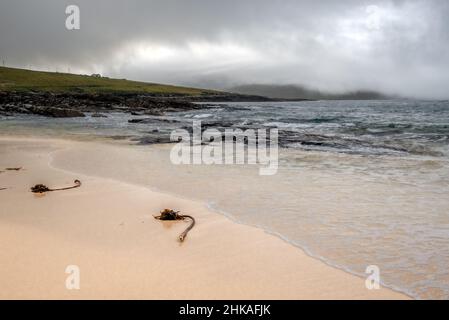 Borvemor Beach an der Westküste der hebräischen Insel Harris Stockfoto