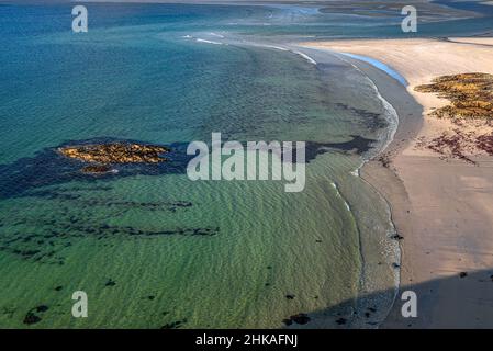 Seilebost Beach auf der Äußeren Hebridischen Insel Harris Stockfoto