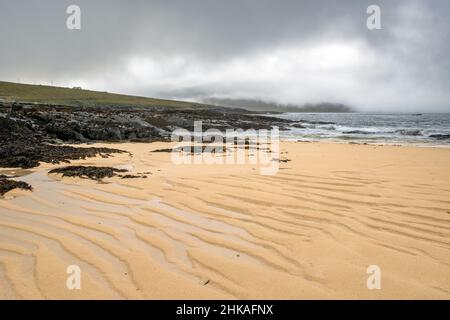 Borvemor Beach an der Westküste der hebräischen Insel Harris Stockfoto