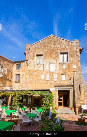 Altstadt, Piazza del Pretorio, Sovana, Toskana, Italien, Europa Stockfoto