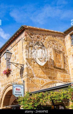 Altstadt, Piazza del Pretorio, Sovana, Toskana, Italien, Europa Stockfoto