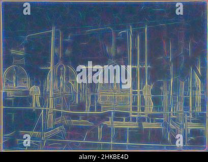 Inspiriert von in Rust en Werk, Blick in der Zuckerfabrik auf der Plantation Rust en Werk, stehen vier Männer in der Nähe der Kessel. Teil des Fotoalbums Souvenir de Voyage (Teil 2), über das Leben der Familie Doijer in und um die Plantage Ma Retraite in Suriname in den Jahren 1906-1913., Hendrik, neu erfunden von Artotop. Klassische Kunst neu erfunden mit einem modernen Twist. Design von warmen fröhlichen Leuchten der Helligkeit und Lichtstrahl Strahlkraft. Fotografie inspiriert von Surrealismus und Futurismus, umarmt dynamische Energie der modernen Technologie, Bewegung, Geschwindigkeit und Kultur zu revolutionieren Stockfoto