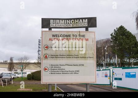 Bau des Alexander-Stadions in Perry Barr, Birmingham für die Birmingham Commonwealth Games 2022 Stockfoto