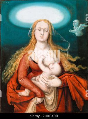 Madonna mit Kind, Gemälde von Hans Baldung Grien, 1539 Stockfoto