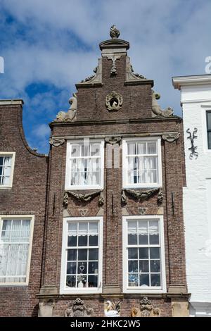 Fenster auf ein Haus in den Niederlanden, Zierikzee Stockfoto