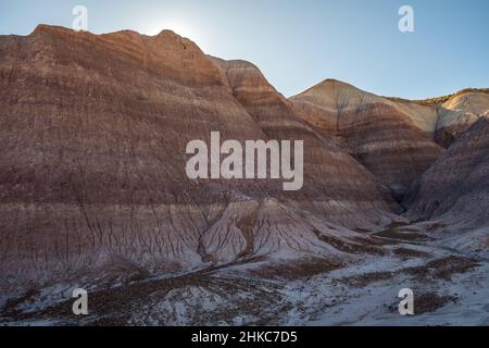 Die Blue Mesa Trail im Petrified Forest National Park, Arizona Stockfoto