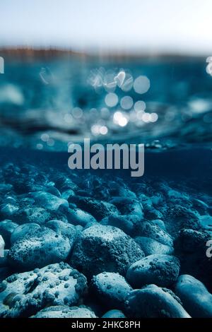 Sommer an einem Strand von Teneriffa im Sommer Stockfoto