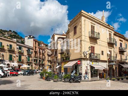 Stadt Monreale in der Nähe von Palermo, Sizilien, Italien Stockfoto