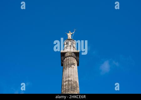 Nelson's Monument, eine Gedenksäule, die zum Gedenken an Admiral Horatio Nelson, Monument Road, Great Yarmouth, errichtet wurde. Norfolk Stockfoto