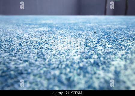 Moderner blauer Padel-Court-Boden Stockfoto