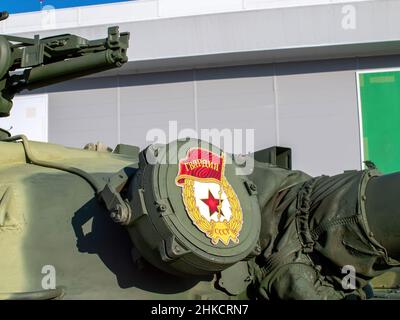 Sowjetische Panzer stehen im Museum unter freiem Himmel Stockfoto