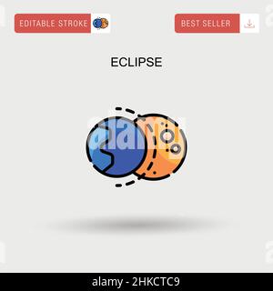 Eclipse Simple Vector-Symbol. Stock Vektor