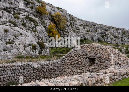 Cases de neu, Ses Voltes d'en Galileu, Escorca, Mallorca, Balearen, Spanien Stockfoto