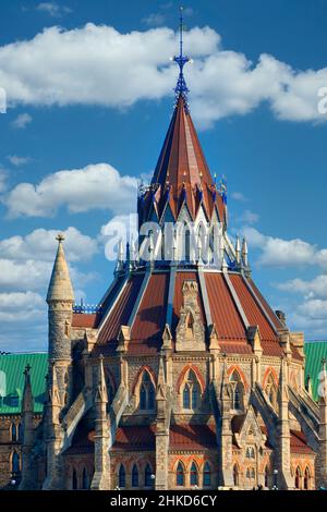 Parlamentsgebäude Bibliothek Kanadisches Parlament, Ottawa Ontario Kanada Stockfoto