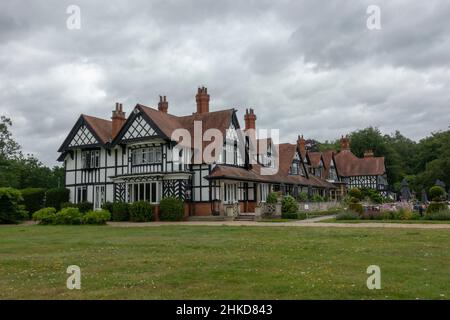 Petwood Hotel, Heimstadion der legendären 617 „Dambusters“ Squadron im Jahr WW2, Woodhall Spa, Lincolnshire, Großbritannien. Stockfoto