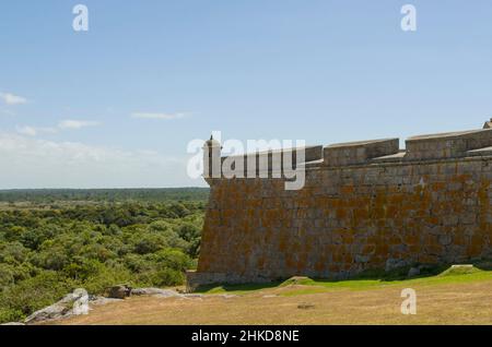 Fortaleza Santa Tereza ist eine militärische Festung an der Nordküste Uruguays nahe der Grenze zu Brasilien, Südamerika Stockfoto