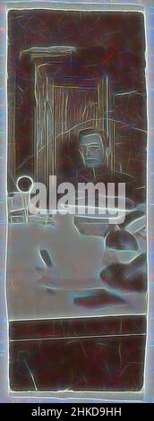 Inspiriert von Portrait eines unbekannten Mannes in Uniform an einem Tisch, Deutschland, 1910 - 1930, Barytapapier, Höhe 56 mm × Breite 20 mm, neu erfunden von Artotop. Klassische Kunst neu erfunden mit einem modernen Twist. Design von warmen fröhlichen Leuchten der Helligkeit und Lichtstrahl Strahlkraft. Fotografie inspiriert von Surrealismus und Futurismus, umarmt dynamische Energie der modernen Technologie, Bewegung, Geschwindigkeit und Kultur zu revolutionieren Stockfoto