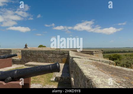 Fortaleza Santa Tereza ist eine militärische Festung an der Nordküste Uruguays nahe der Grenze zu Brasilien, Südamerika Stockfoto