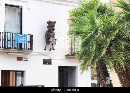 Das Stadtzentrum der schönen Touristenstadt Calella an der Costa Brava in der Provinz Barcelona Stockfoto