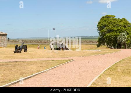 Chuy, Uruguay - 10th. Januar 2022 -Fortaleza Santa Tereza ist eine militärische Festung an der Nordküste von Uruguay in der Nähe der Grenze von Stockfoto