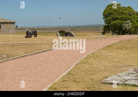 Chuy, Uruguay - 10th. Januar 2022 -Fortaleza Santa Tereza ist eine militärische Festung an der Nordküste von Uruguay in der Nähe der Grenze von Stockfoto