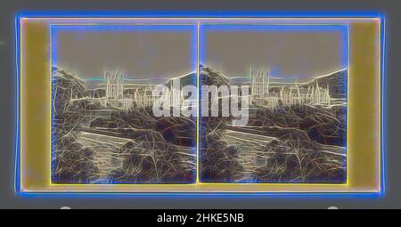 Inspiriert von Blick auf Balmoral Castle in der Nähe von Aberdeen, Balmoral Castle, from the River, George Washington Wilson, Aberdeen, c. 1850 - c. 1880, Albumendruck, Höhe 85 mm × Breite 170 mm, neu gestaltet von Artotop. Klassische Kunst neu erfunden mit einem modernen Twist. Design von warmen fröhlichen Leuchten der Helligkeit und Lichtstrahl Strahlkraft. Fotografie inspiriert von Surrealismus und Futurismus, umarmt dynamische Energie der modernen Technologie, Bewegung, Geschwindigkeit und Kultur zu revolutionieren Stockfoto