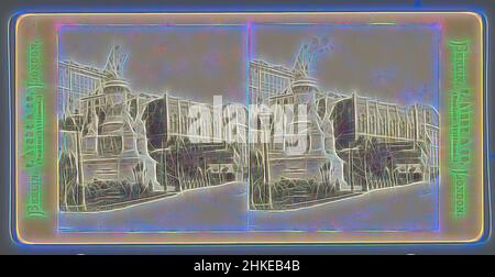 Inspiriert von dem Denkmal von Christoph Kolumbus auf der Piazza Acquaverde in Genua, Alfredo Noack (abgelehnte Zuschreibung), Genua, Genua, Verlag: Berlin, c. 1870, Albumendruck, Höhe 85 mm × Breite 170 mm, neu gestaltet von Artotop. Klassische Kunst neu erfunden mit einem modernen Twist. Design von warmen fröhlichen Leuchten der Helligkeit und Lichtstrahl Strahlkraft. Fotografie inspiriert von Surrealismus und Futurismus, umarmt dynamische Energie der modernen Technologie, Bewegung, Geschwindigkeit und Kultur zu revolutionieren Stockfoto