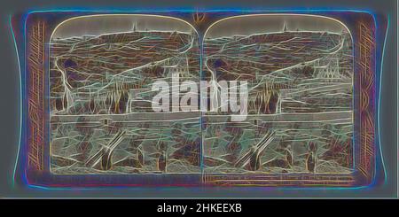 Inspiriert von Blick auf den Garten von Gethsemane und den Ölberg, Jerusalem, Garten von Gethsemane und Ölberg, von der Ostwand - Jerusalem, Palästina, Verlag: Underwood and Underwood, Jeruzalem, Verlag: New York (Stadt), 1900 - 1905, Barytapapier, Silbergelatine-Druck, Höhe, Neu gestaltet von Artotop. Klassische Kunst neu erfunden mit einem modernen Twist. Design von warmen fröhlichen Leuchten der Helligkeit und Lichtstrahl Strahlkraft. Fotografie inspiriert von Surrealismus und Futurismus, umarmt dynamische Energie der modernen Technologie, Bewegung, Geschwindigkeit und Kultur zu revolutionieren Stockfoto