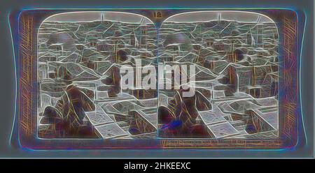 Inspiriert von View of Jerusalem and the Mount of Olives, Jerusalem and the Mount of Olives - östlich vom lateinischen Hospiz, Palästina, Verlag: Underwood and Underwood, Jeruzalem, Verlag: New York (Stadt), 1900 - 1905, Barytapapier, Silbergelatine-Druck, Höhe 88 mm × Breite 177 mm, neu gestaltet von Artotop. Klassische Kunst neu erfunden mit einem modernen Twist. Design von warmen fröhlichen Leuchten der Helligkeit und Lichtstrahl Strahlkraft. Fotografie inspiriert von Surrealismus und Futurismus, umarmt dynamische Energie der modernen Technologie, Bewegung, Geschwindigkeit und Kultur zu revolutionieren Stockfoto