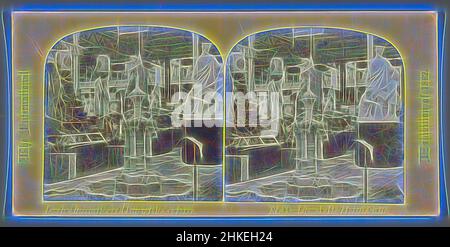 Inspiriert von der japanischen Sektion auf der Weltausstellung 1862, View in the Japanese Court, The International Exhibition of 1862, William England, Herausgeber: The London Stereoscopic and Photographic Company, London, 1862, Papier, Albumendruck, Höhe 83 mm × Breite 173 mm, neu gestaltet von Artotop. Klassische Kunst neu erfunden mit einem modernen Twist. Design von warmen fröhlichen Leuchten der Helligkeit und Lichtstrahl Strahlkraft. Fotografie inspiriert von Surrealismus und Futurismus, umarmt dynamische Energie der modernen Technologie, Bewegung, Geschwindigkeit und Kultur zu revolutionieren Stockfoto