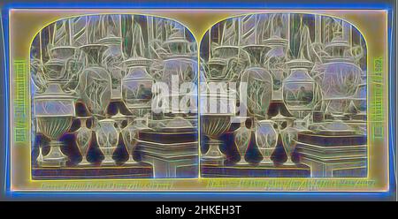 Inspiriert von chinesischem Porzellan aus Sèvres auf der Weltausstellung 1862, das Sèvres China, aus der Kaiserlichen Manufaktur. French Court (5), The International Exhibition of 1862, William England, Herausgeber: The London Stereoscopic and Photographic Company, London, 1862, Papier, Albumendruck, Höhe 83, neu gestaltet von Artotop. Klassische Kunst neu erfunden mit einem modernen Twist. Design von warmen fröhlichen Leuchten der Helligkeit und Lichtstrahl Strahlkraft. Fotografie inspiriert von Surrealismus und Futurismus, umarmt dynamische Energie der modernen Technologie, Bewegung, Geschwindigkeit und Kultur zu revolutionieren Stockfoto