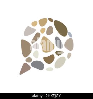 Stein Beton Beratung Logo Design Vektor Grafik Symbol Illustration kreative Idee Stock Vektor