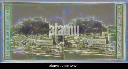 Inspiriert von View of Salzburg, vom Kapuzinerkloster, Salzb. Vom Kapuzinergarten, Verlag: Baldi & Würthle, Salzburg, 1862 - 1874, Papier, Albumendruck, Höhe 84 mm × Breite 176 mm, neu gestaltet von Artotop. Klassische Kunst neu erfunden mit einem modernen Twist. Design von warmen fröhlichen Leuchten der Helligkeit und Lichtstrahl Strahlkraft. Fotografie inspiriert von Surrealismus und Futurismus, umarmt dynamische Energie der modernen Technologie, Bewegung, Geschwindigkeit und Kultur zu revolutionieren Stockfoto