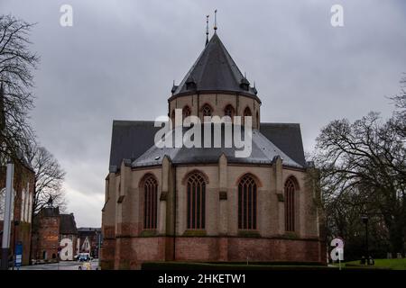 Norden, Deutschland 12. März 2021, die Ludgeri-Kirche in der niedersächsischen Stadt Norden Stockfoto