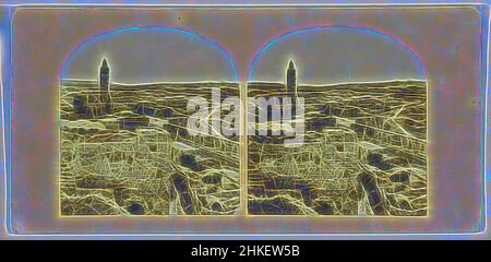 Inspiriert von View of Jerusalem and the Tower Phasael, Jerusalem, Views in the Holy Land, Francis Frith, Verlag: Negretti & Zambra, Jeruzalem, Verlag: London, 1859 - 1861, Papier, Albumenprint, Höhe 84 mm × Breite 174 mm, neu gestaltet von Artotop. Klassische Kunst neu erfunden mit einem modernen Twist. Design von warmen fröhlichen Leuchten der Helligkeit und Lichtstrahl Strahlkraft. Fotografie inspiriert von Surrealismus und Futurismus, umarmt dynamische Energie der modernen Technologie, Bewegung, Geschwindigkeit und Kultur zu revolutionieren Stockfoto