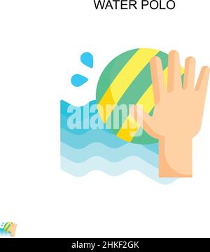 Einfaches Vektorsymbol „Wasserball“. Illustration Symbol Design-Vorlage für Web mobile UI-Element. Stock Vektor