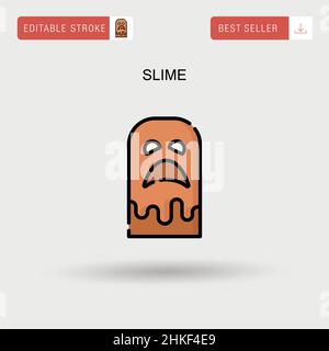 Slime Simple Vector-Symbol. Stock Vektor