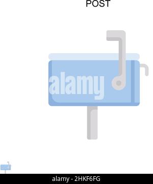 Post Simple Vector-Symbol. Illustration Symbol Design-Vorlage für Web mobile UI-Element. Stock Vektor